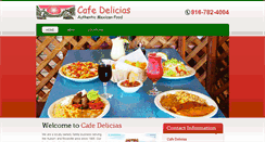 Desktop Screenshot of cafe-delicias.com